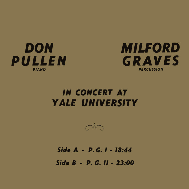 Milford Graves / Don Pullen - In Concert at Yale University LP
