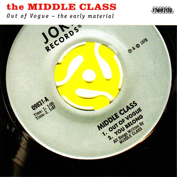 The Middle Class - Out Of Vogue: The Early Material LP