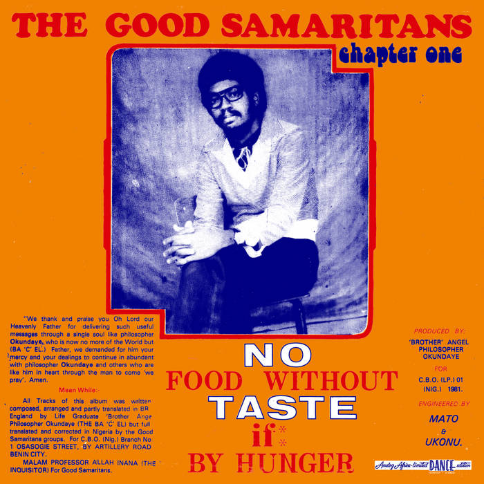 The Good Samaritans - No Food Without Taste If By Hunger LP