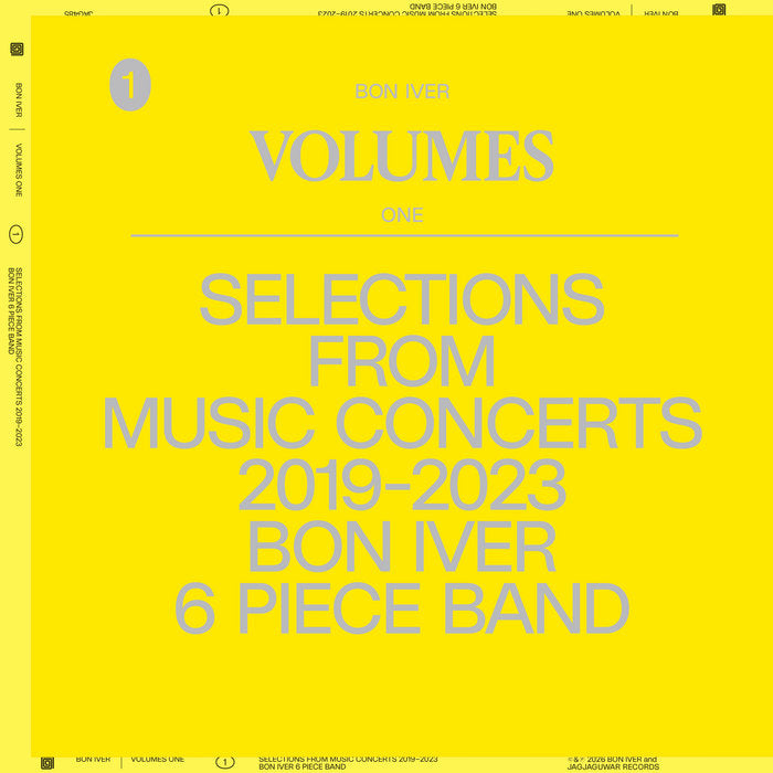 Bon Iver - VOLUMES: ONE "SELECTIONS FROM MUSIC CONCERTS 2019-2023 BON IVER 6 PIECE BAND” LP