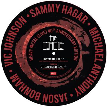 Sammy Hagar & The Circle - Heavy Metal b/w Little White Lies 12”
