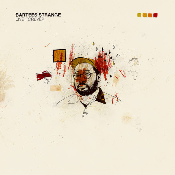 Bartees Strange - Live Forever LP (Ltd Bone White & Black Swirl Vinyl)
