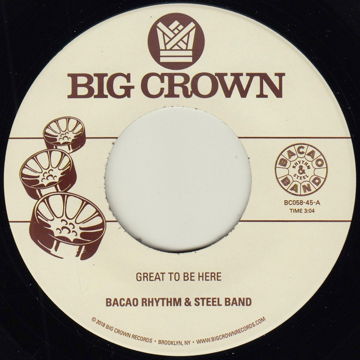 Bacao Rhythm & Steel Band - Great To Be Here 7”