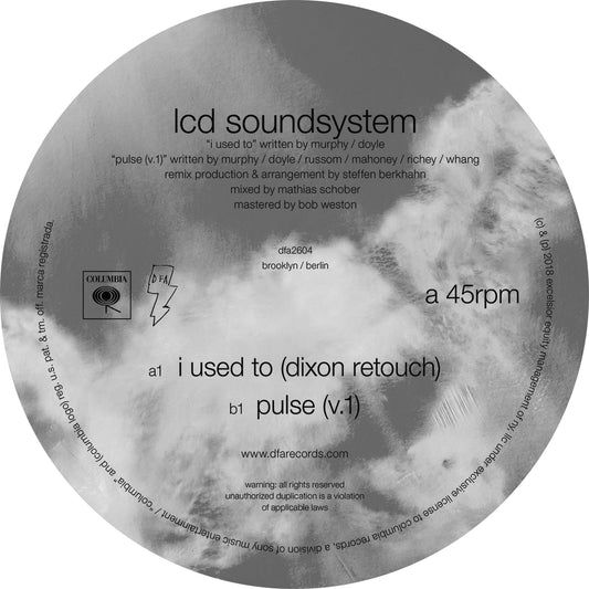 LCD Soundsystem - I Used To (Dixon Rework b/w Pulse v.1) 12"
