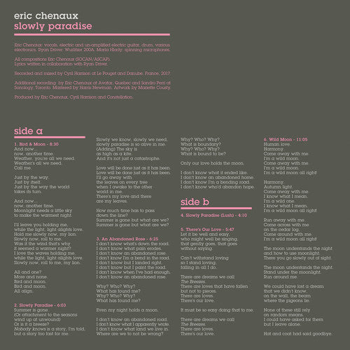 Eric Chenaux - Slowly Paradise LP